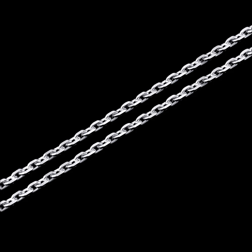 Фото и внешний вид — Цепочка Cable 4мм с белой позолотой