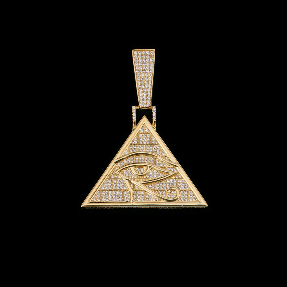 Фото и внешний вид — Подвеска Eye of Horus с желтой позолотой